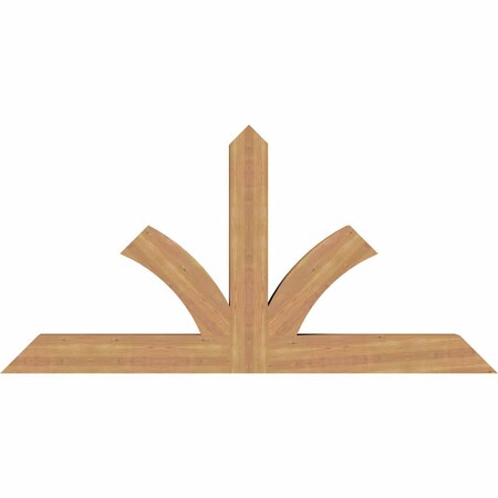 Ekena Millwork Richland Timber Gable Bracket, Western Red Cedar, 72"W x 36"H x 5 1/2"D x 5 1/2"F, 12/12 Pitch GBW072X36X0606RIC00SWR